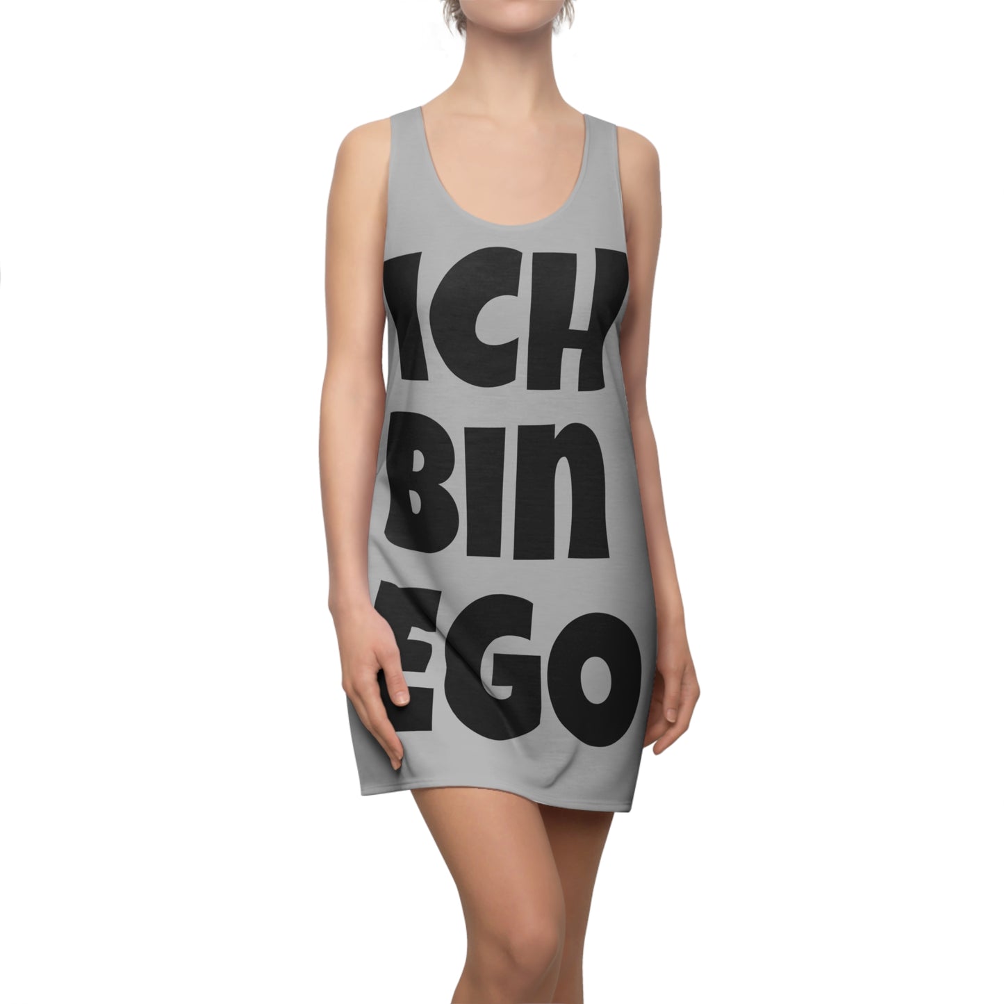Ich Bin Ego Racerback Kleid – Statement Sommerkleid