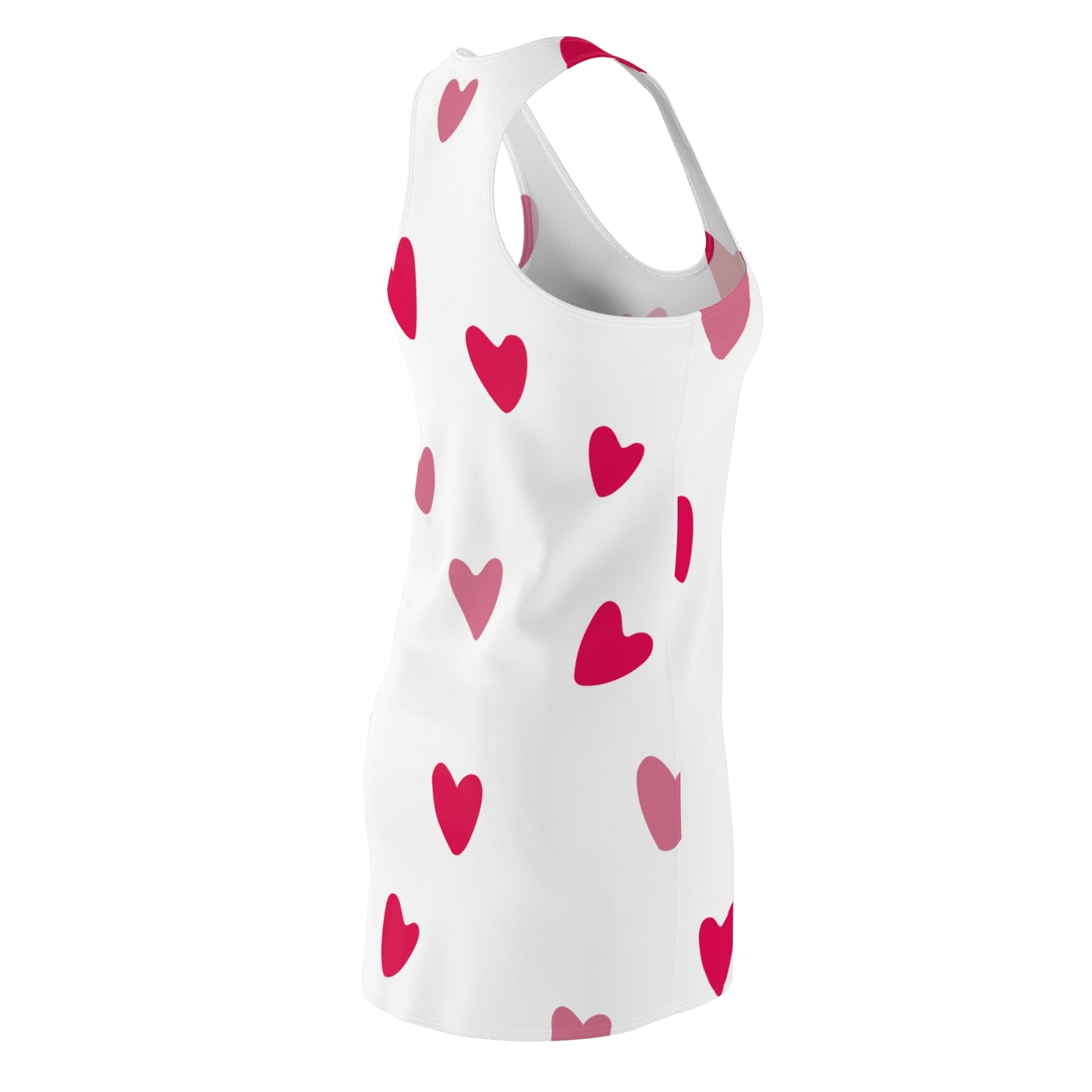 Pink Herz Racerback Kleid – Süßes Sommerkleid