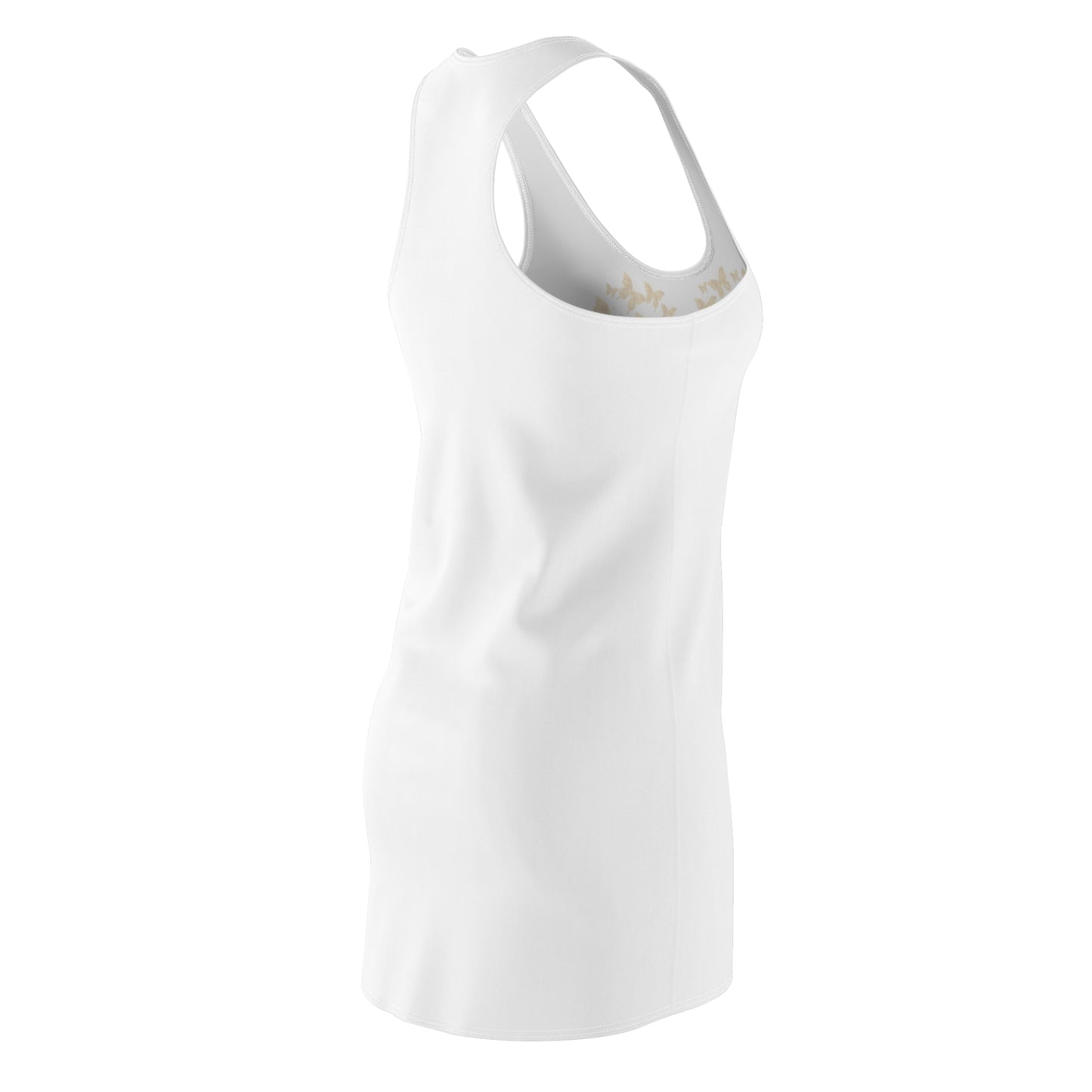 Schmetterlingsherz Racerback Kleid – Gold Sommerkleid