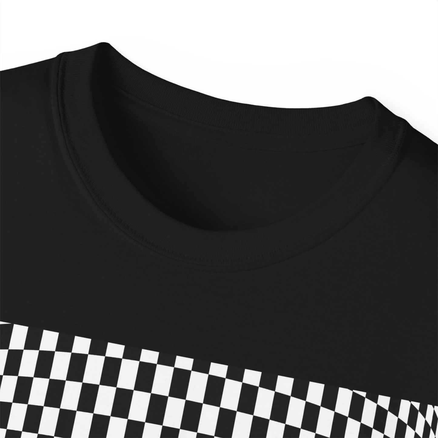 Black White Checkerboard T-Shirt – Retro Streetwear Tee