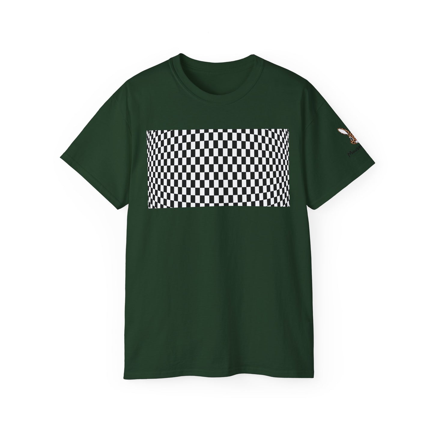 Black White Checkerboard T-Shirt – Retro Streetwear Tee