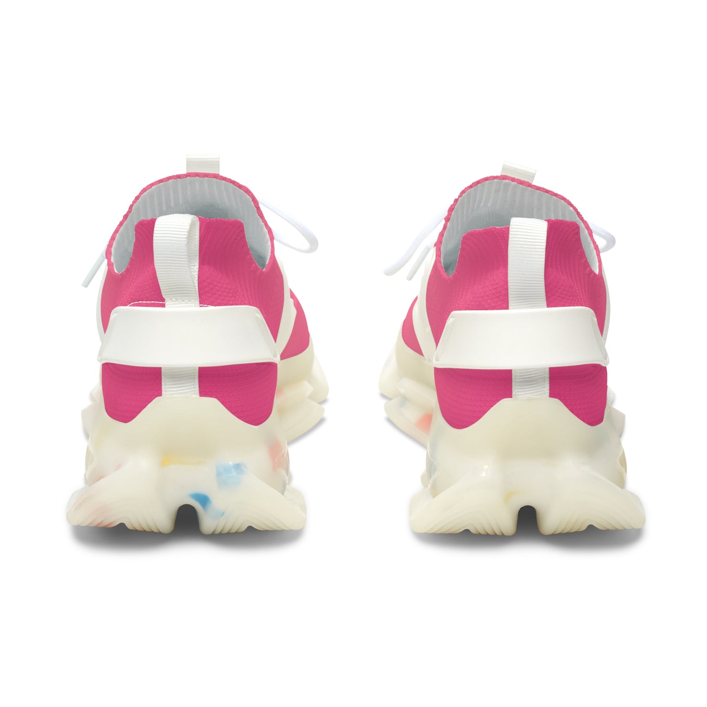 MauserDesign Damen Sneaker Pink Mesh Atmungsaktiv Bequeme Turnschuhe