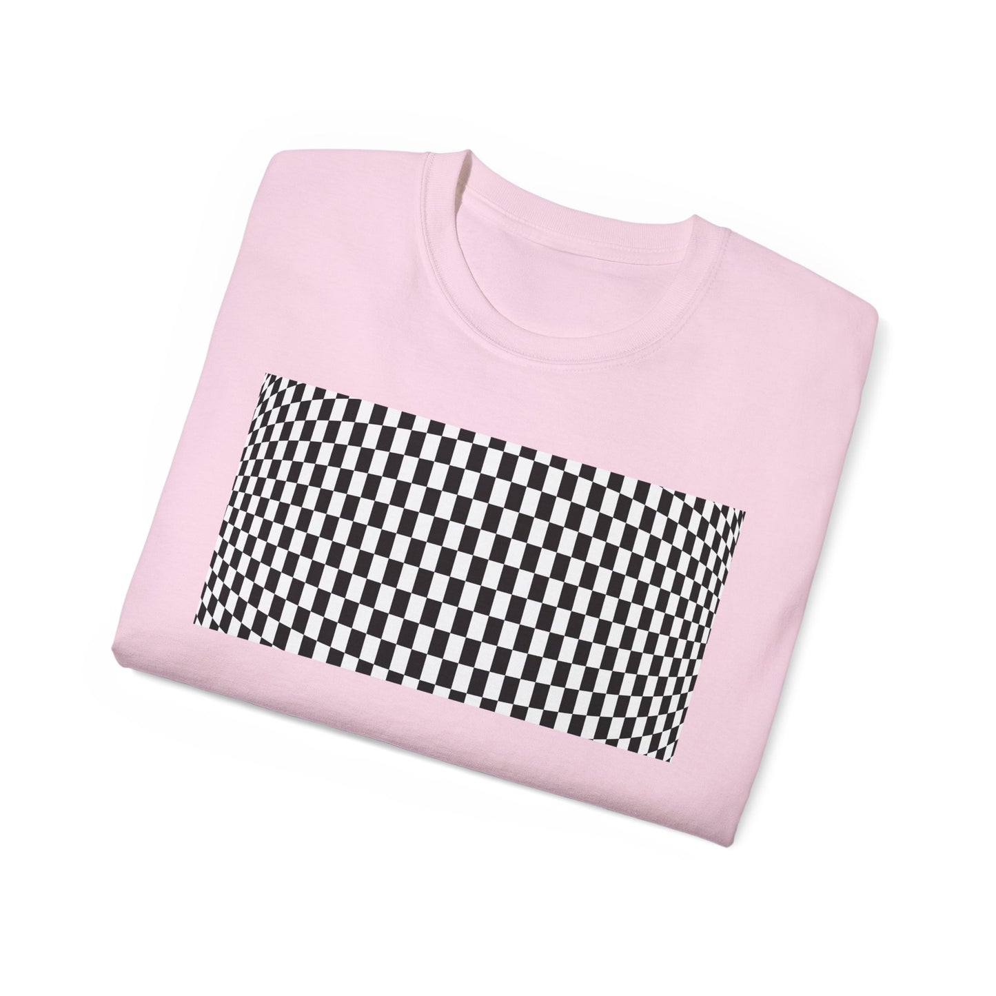 Black White Checkerboard T-Shirt – Retro Streetwear Tee