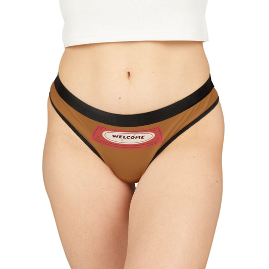 Damen Thong Unterwäsche Welcome Bequeme Slips MauserDesign