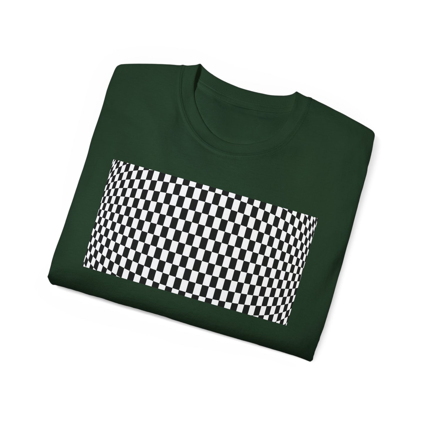 Black White Checkerboard T-Shirt – Retro Streetwear Tee