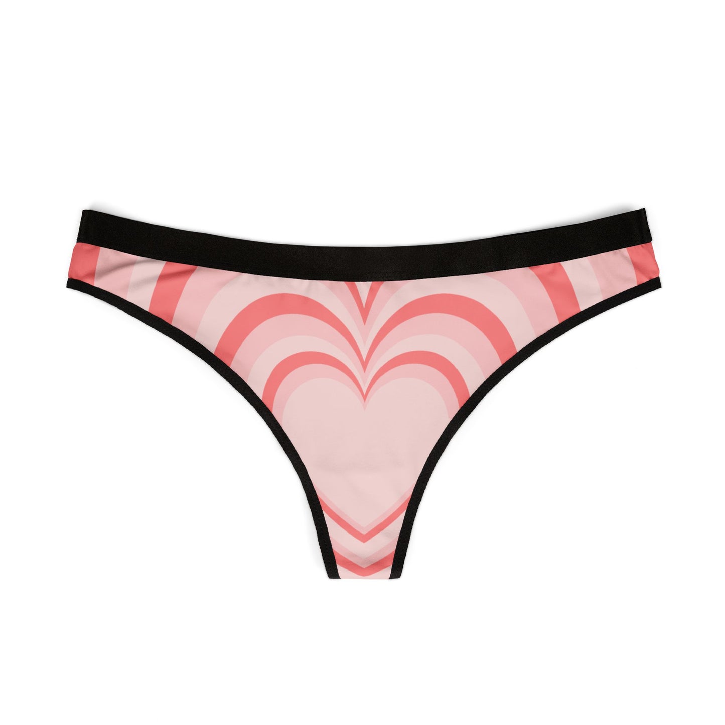 Damen Thong Unterwaesche Bequeme Atmungsaktive Slips mit Herz