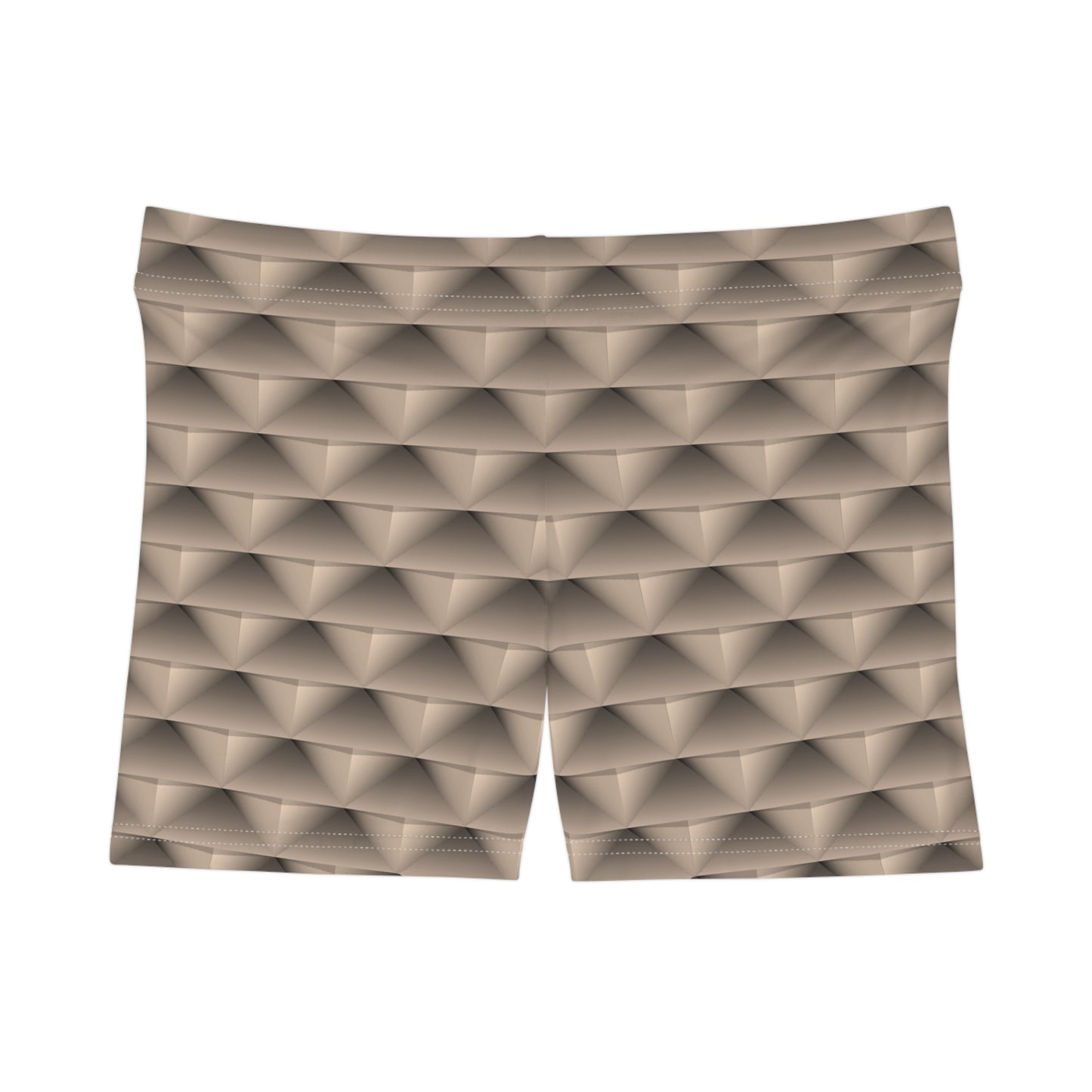 Damen Shorts 3D Effekt Geometrisches Muster Bequem Modern