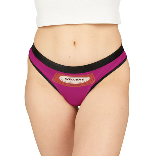Damen Thong Unterwäsche Welcome Bequeme Slips MauserDesign