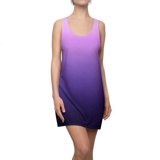 Lila Gradient Racerback Kleid – Elegantes Ombre Kleid