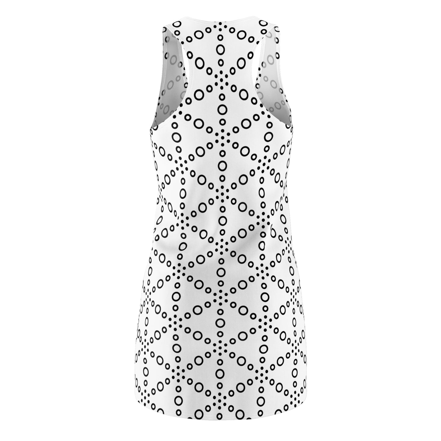 Kreis Muster Racerback Kleid – Modern & Leicht