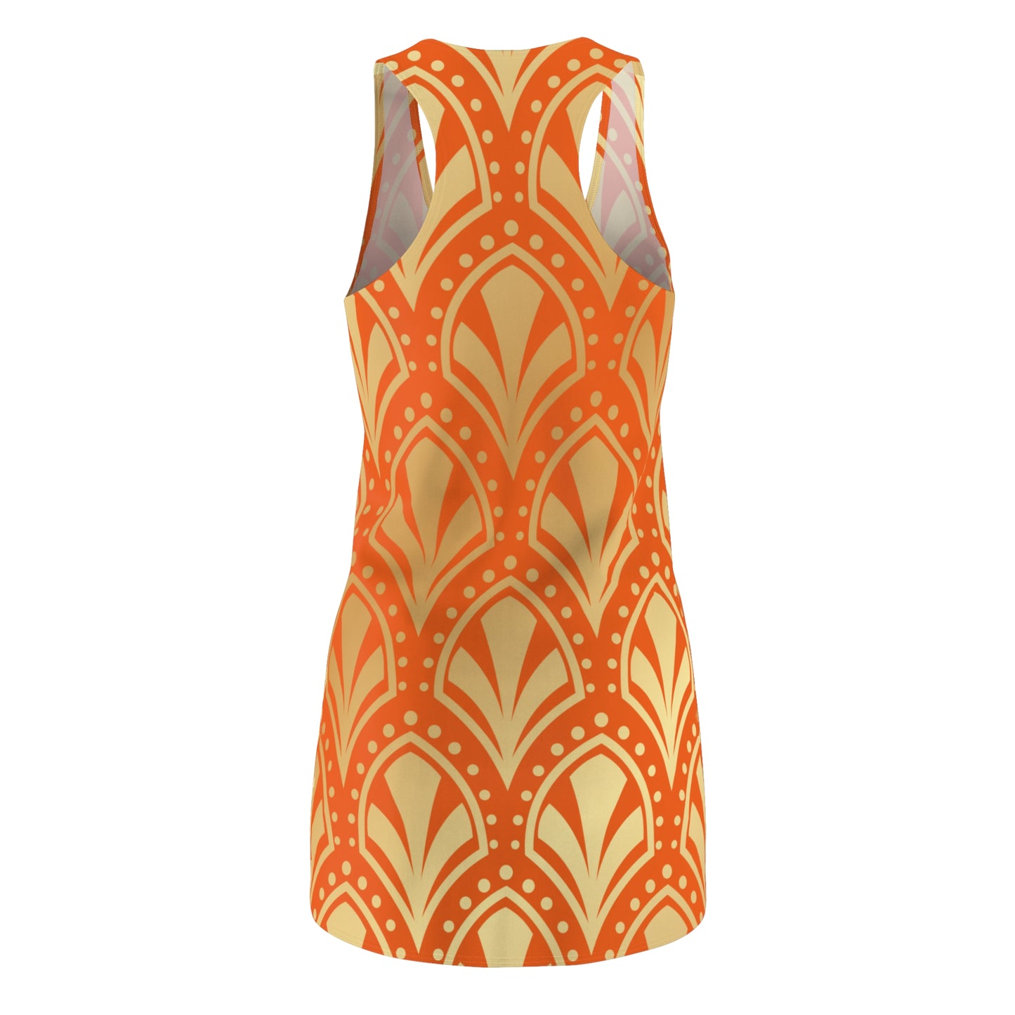 Luxury Racerback Dress mit Elegant Art Deco Muster