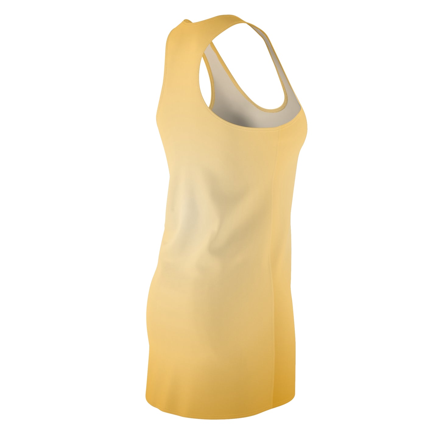 Beiges Racerback Kleid – Farbverlauf