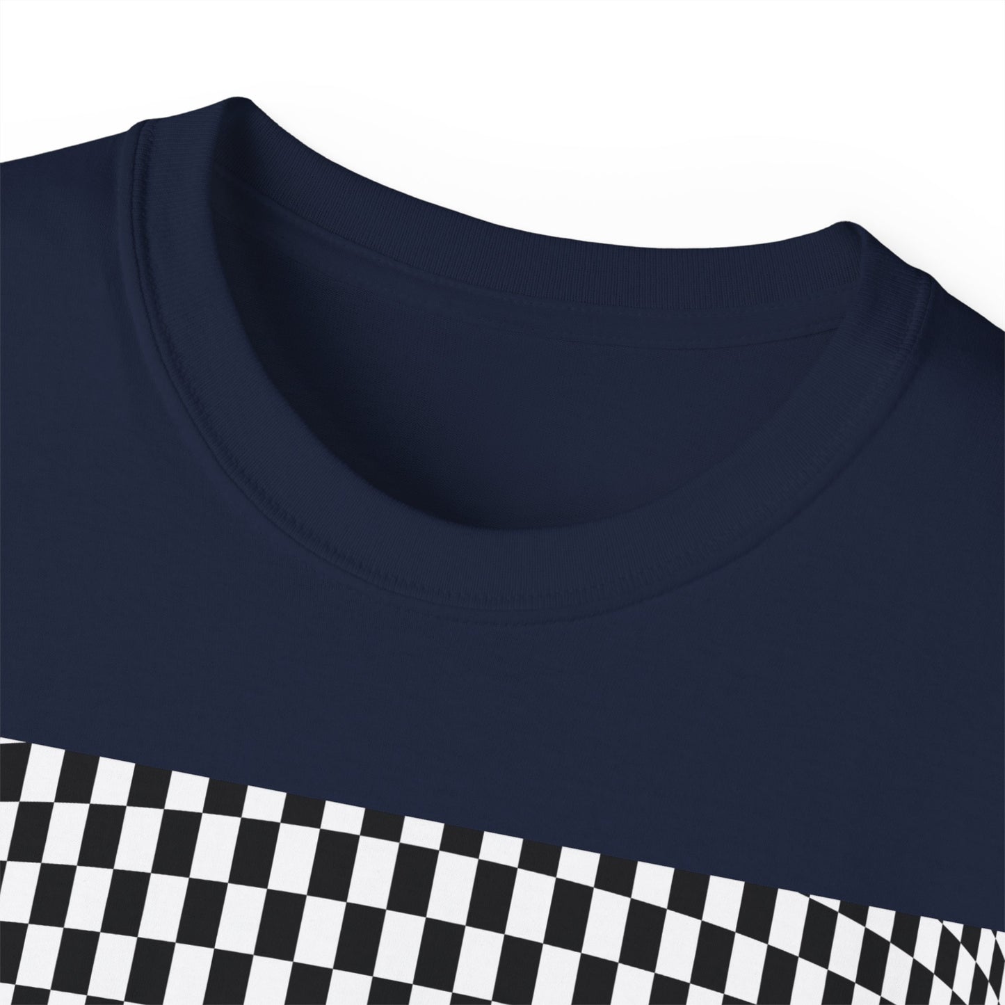 Black White Checkerboard T-Shirt – Retro Streetwear Tee
