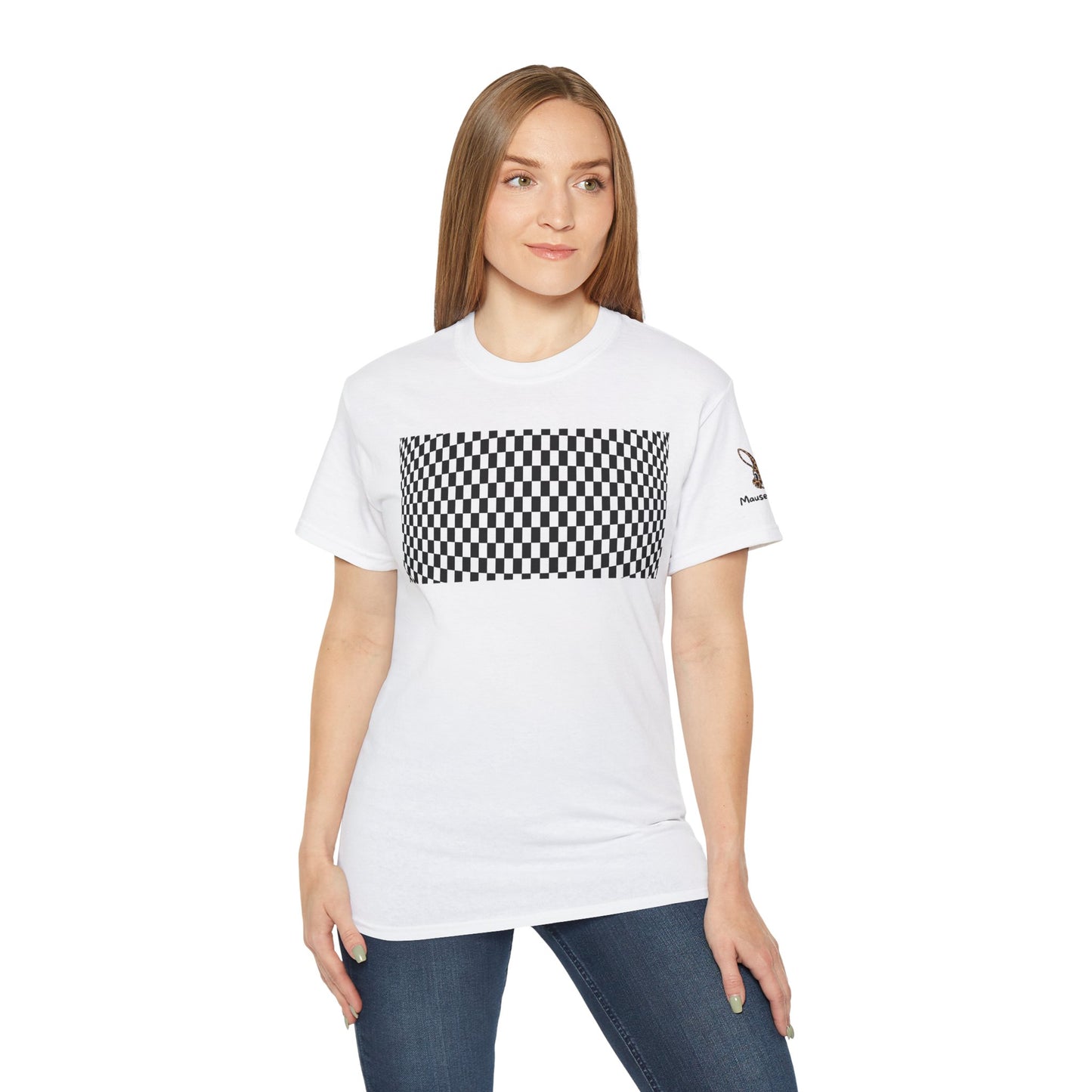Black White Checkerboard T-Shirt – Retro Streetwear Tee