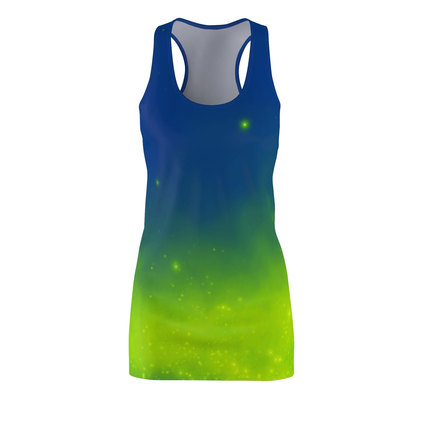 Racerback Kleid mit Blau-Grün Farbverlauf – leicht & sommerlich