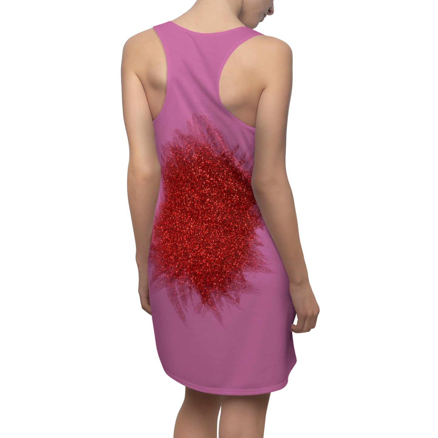 Rot Sparkle Racerback Kleid – Stylishes Partykleid
