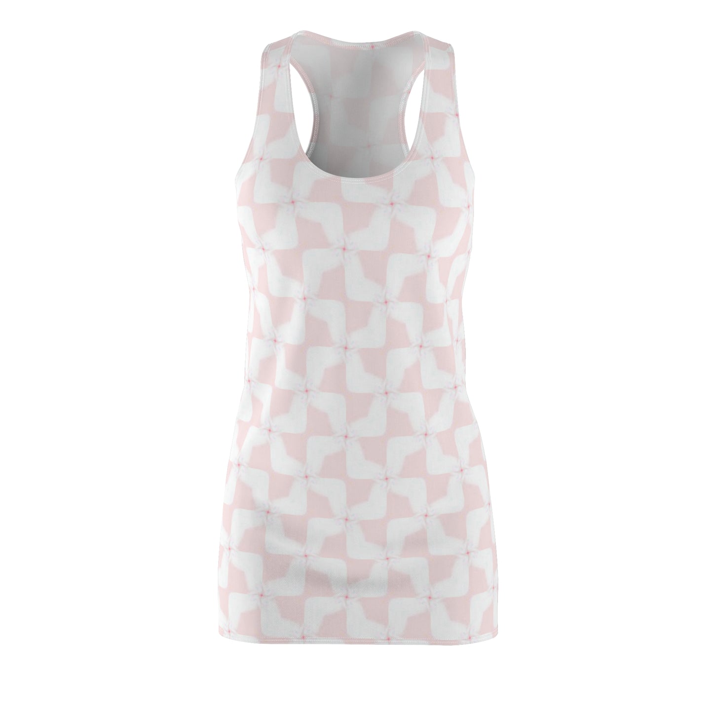 Racerback Damenkleid Sommer – Zartes Pastellmuster, leicht & modern