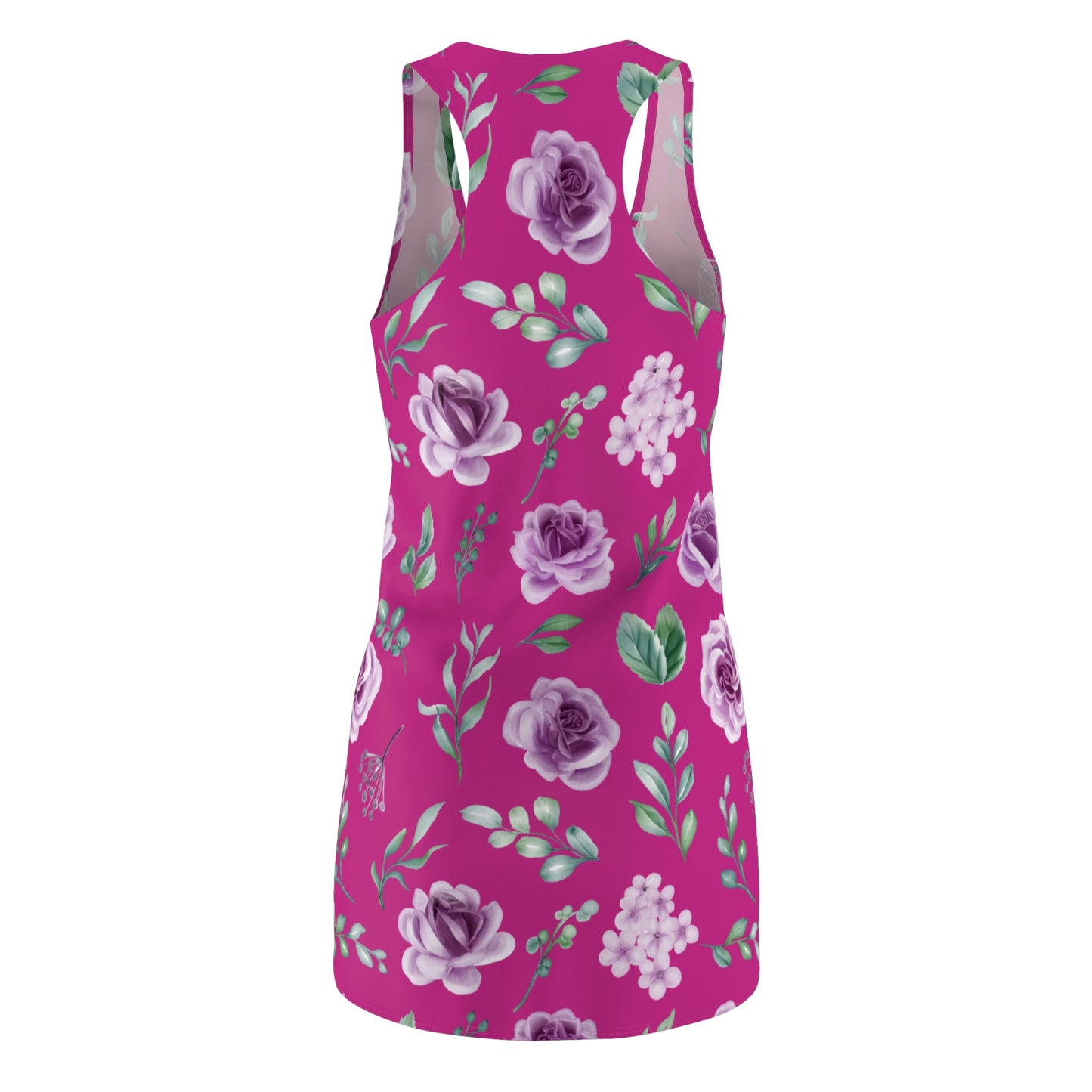 Pink Floral Racerback Kleid – Blumenkleid Sommer Damen