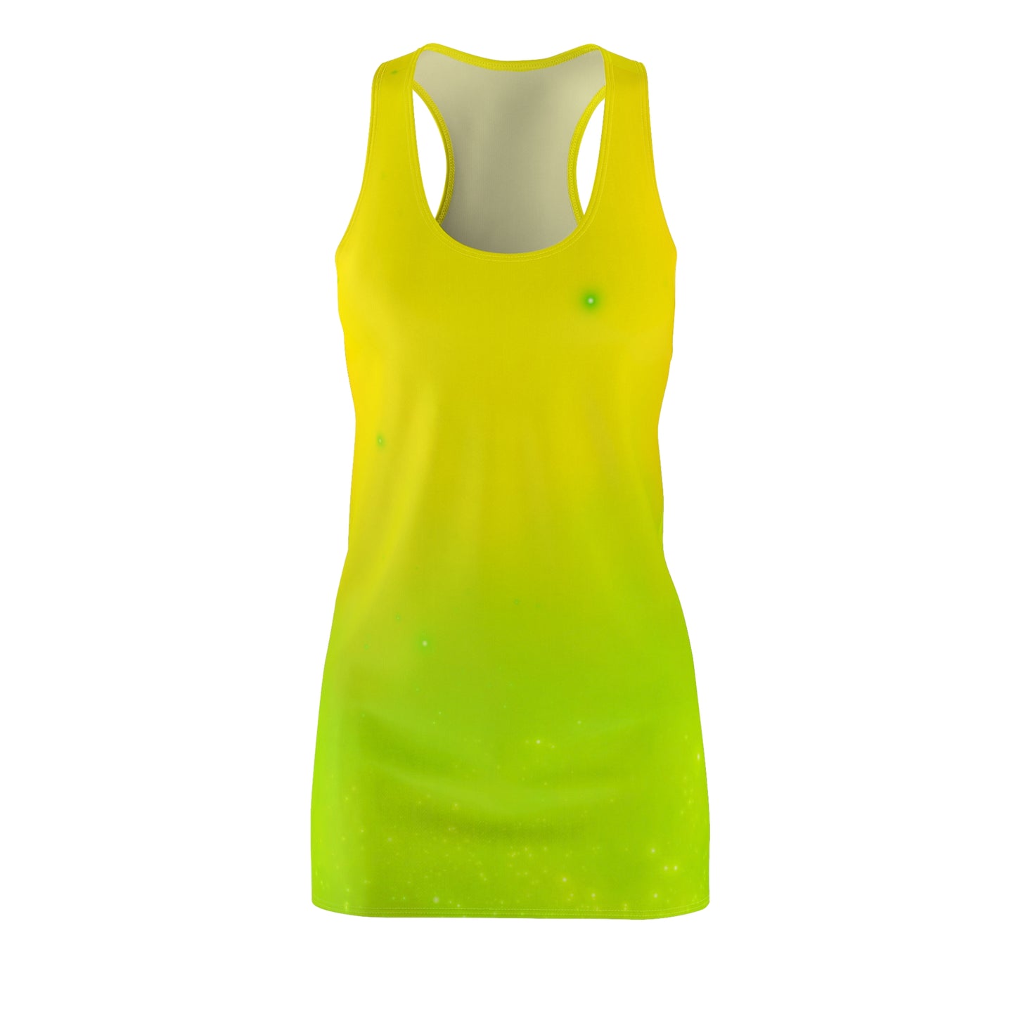 Racerback Kleid mit sanftem Grün-Farbverlauf – schlicht & modern