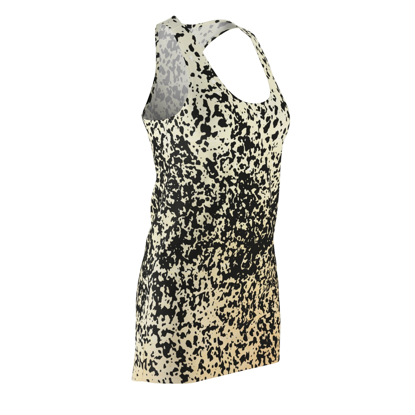 Racerback Kleid mit abstraktem Sprenkelmuster – modern & zeitlos