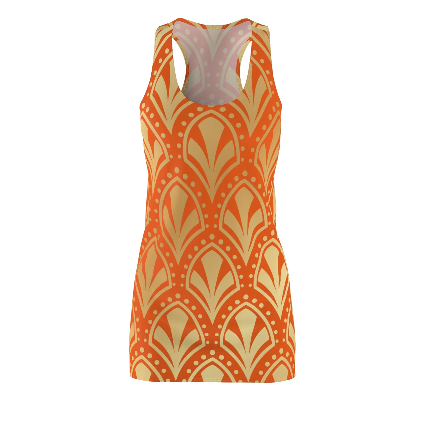 Luxury Racerback Dress mit Elegant Art Deco Muster