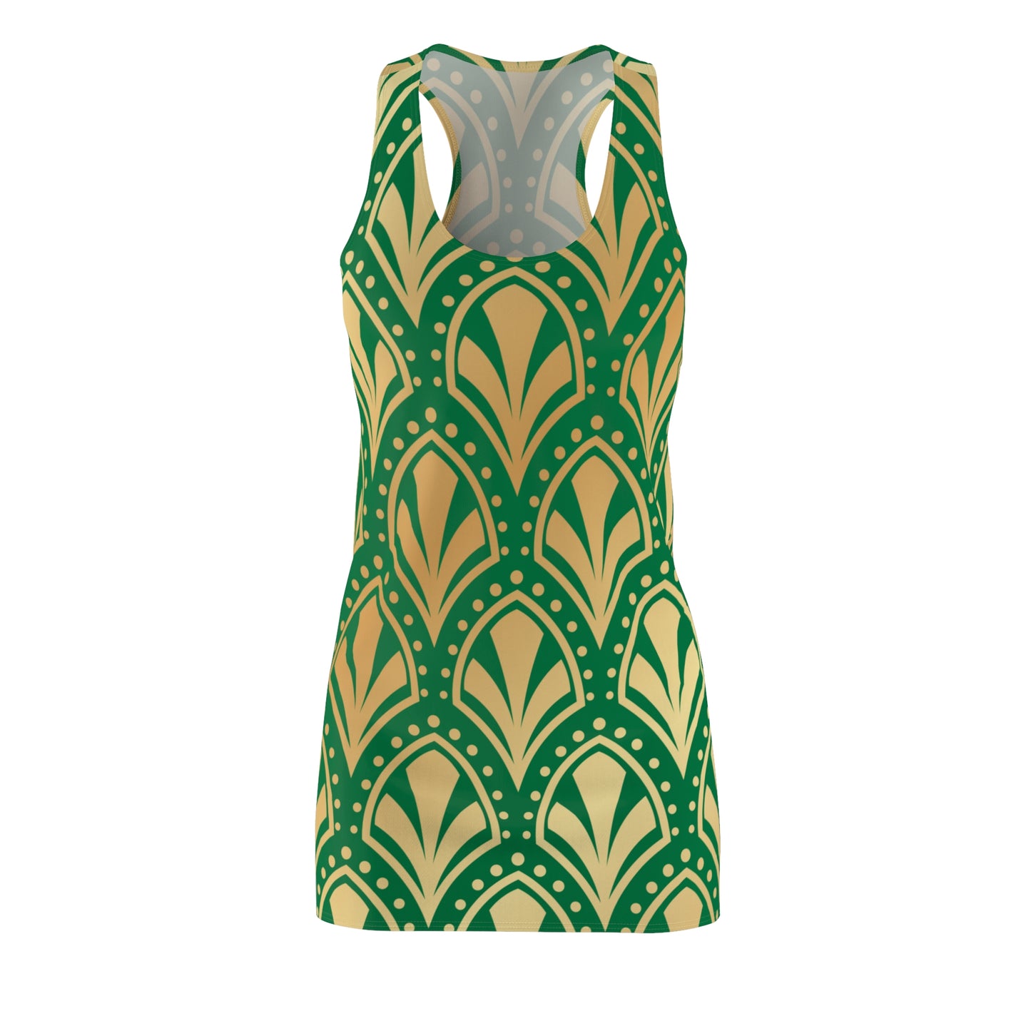 Luxury Racerback Dress mit Elegant Art Deco Muster