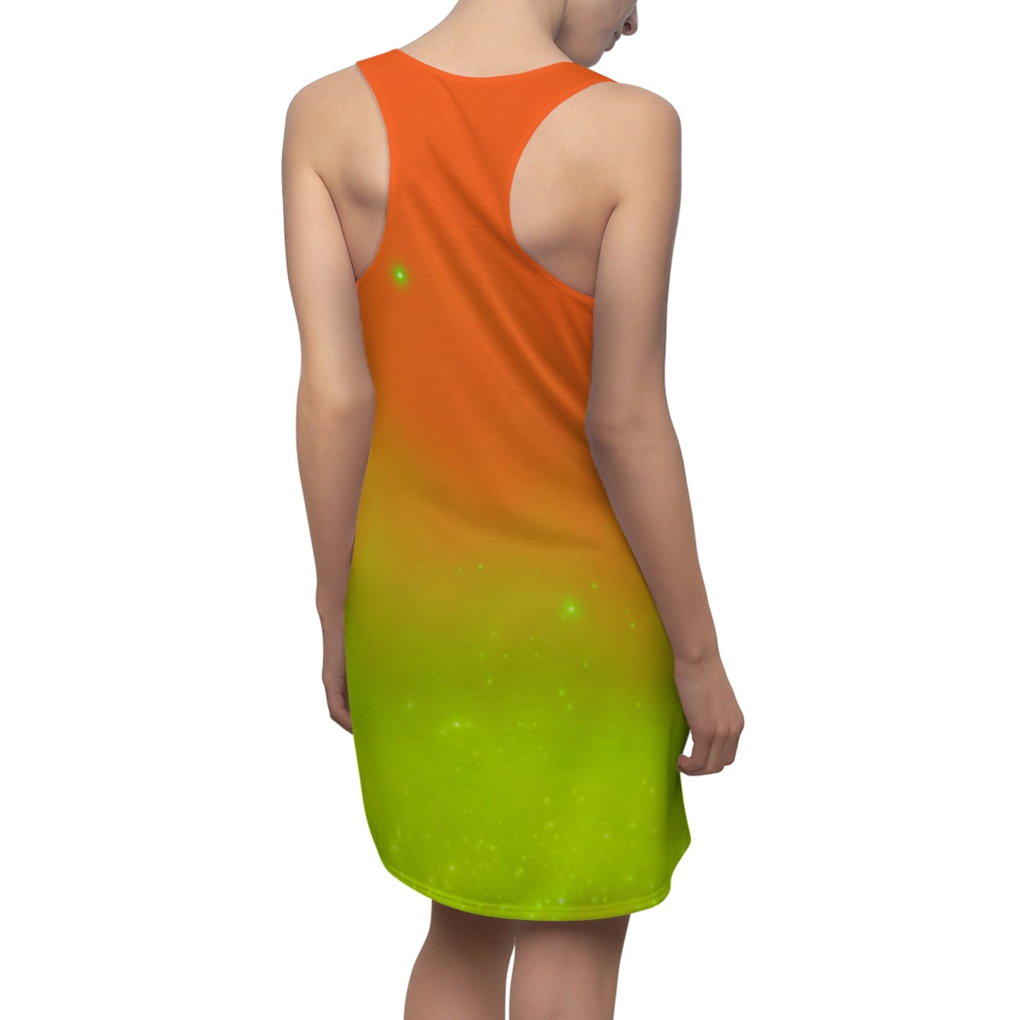 Racerback Kleid mit Orange-Grün Farbverlauf – leicht & sommerlich