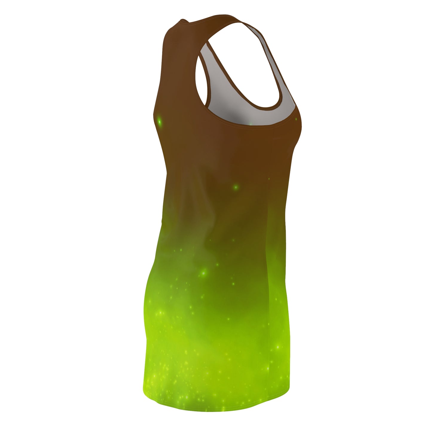 Racerback Kleid mit Braun-Grün Farbverlauf – leicht & sommerlich