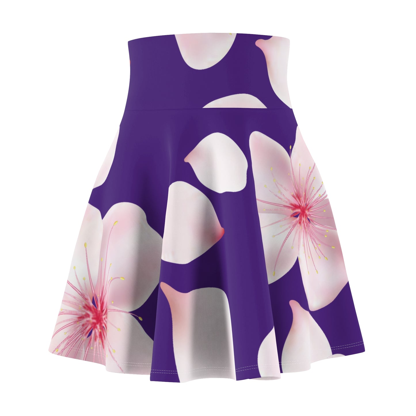 Lilaner Damen Rock Blütenmuster Skater Elegant Sommer Casual