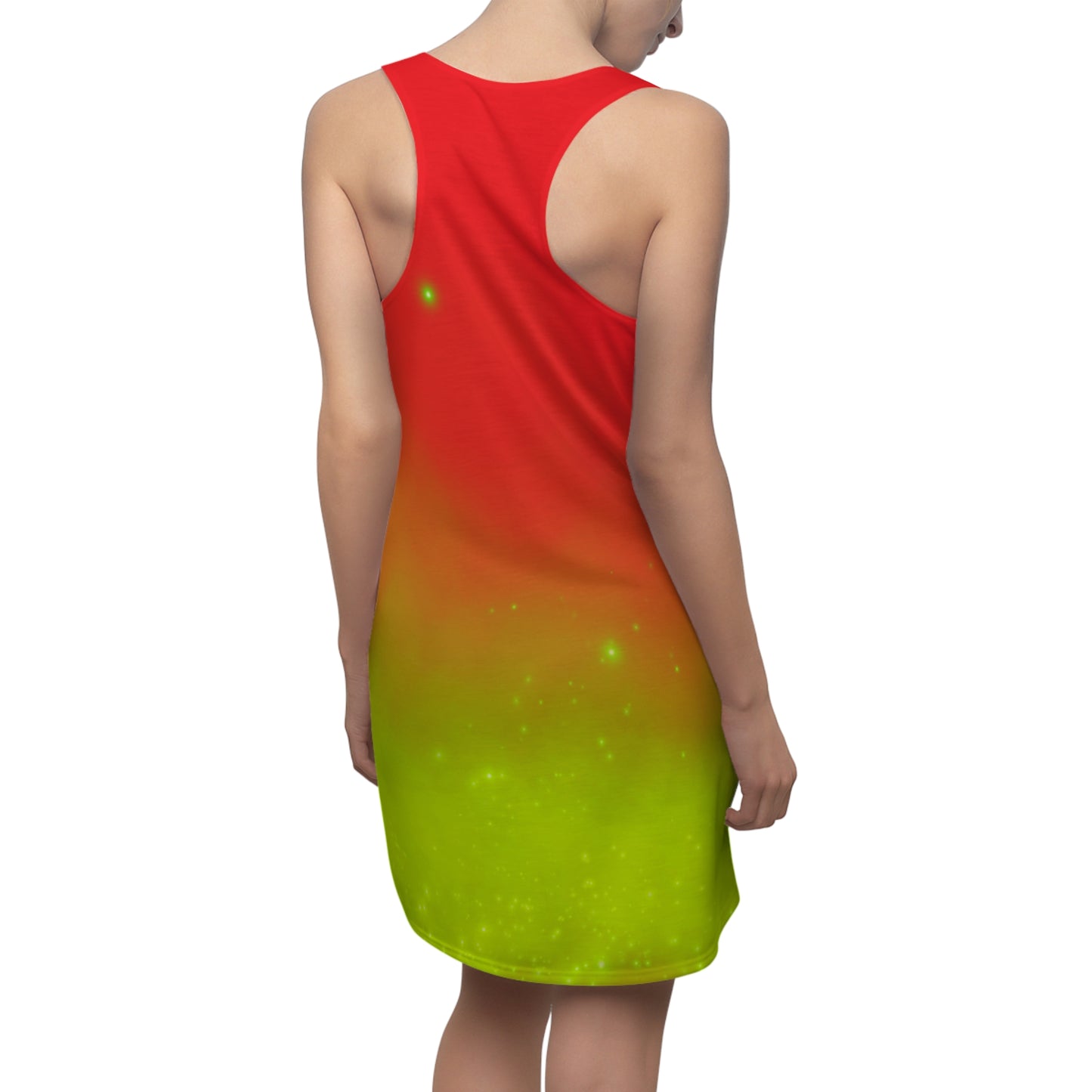 Racerback Kleid mit Rot-Grün Farbverlauf – leicht & sommerlich