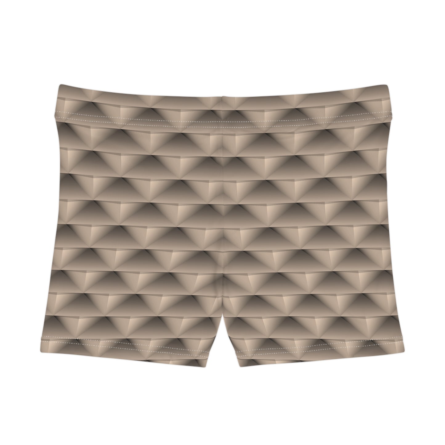 Damen Shorts 3D Effekt Geometrisches Muster Bequem Modern