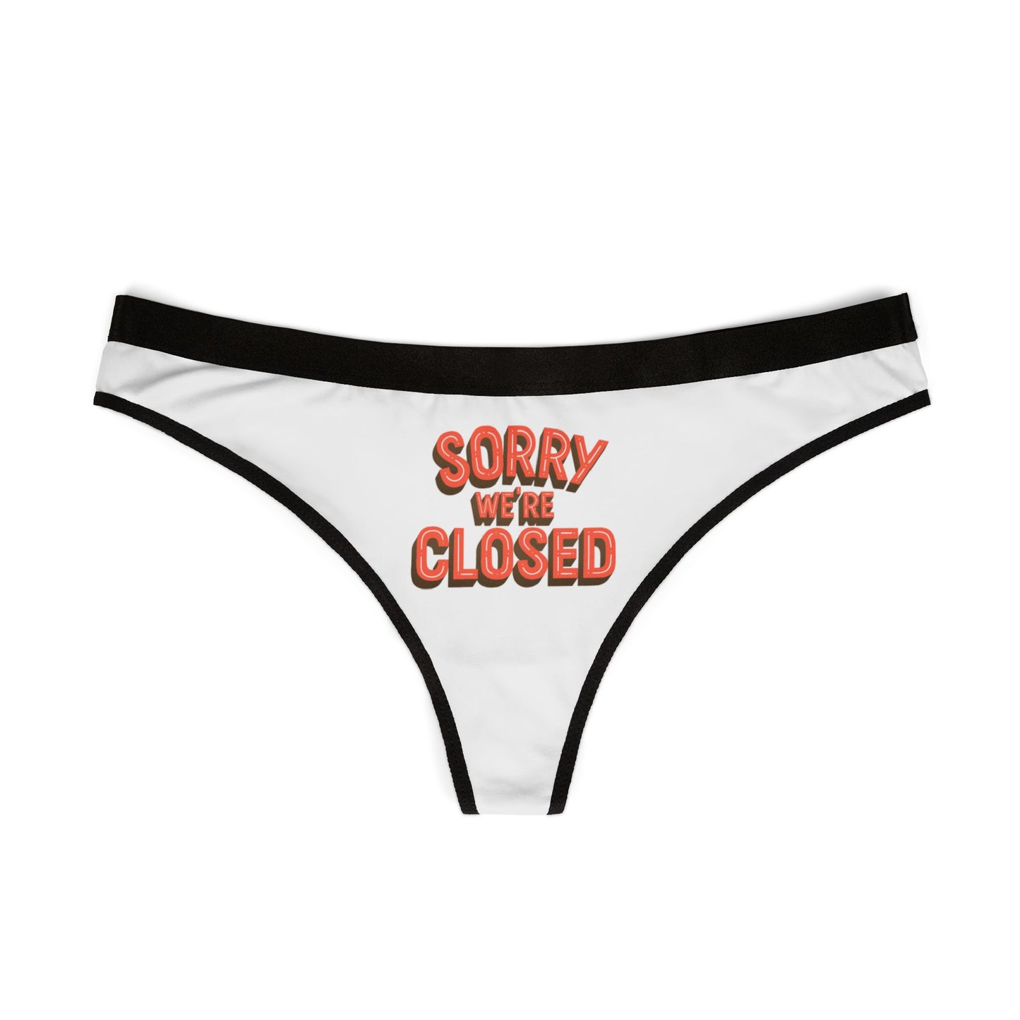 Damen Thong Unterwäsche Sorry Closed Lustige Slips MauserDesign