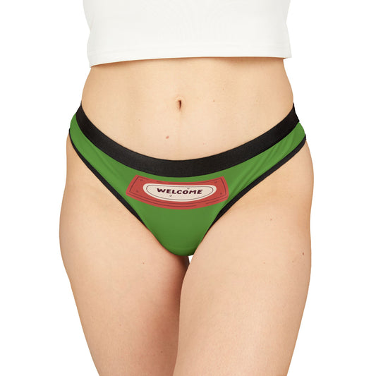 Damen Thong Unterwäsche Welcome Bequeme Slips MauserDesign