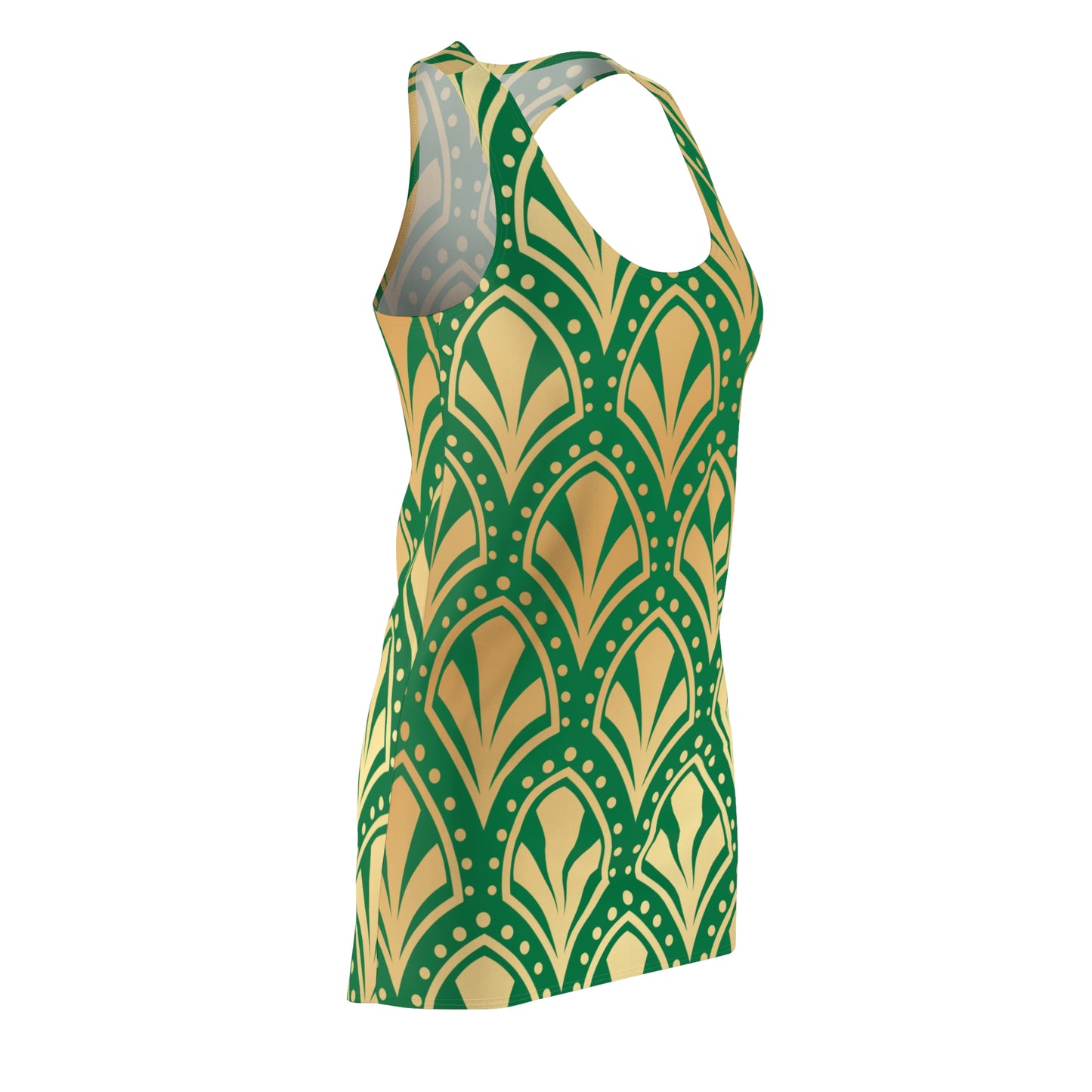 Luxury Racerback Dress mit Elegant Art Deco Muster