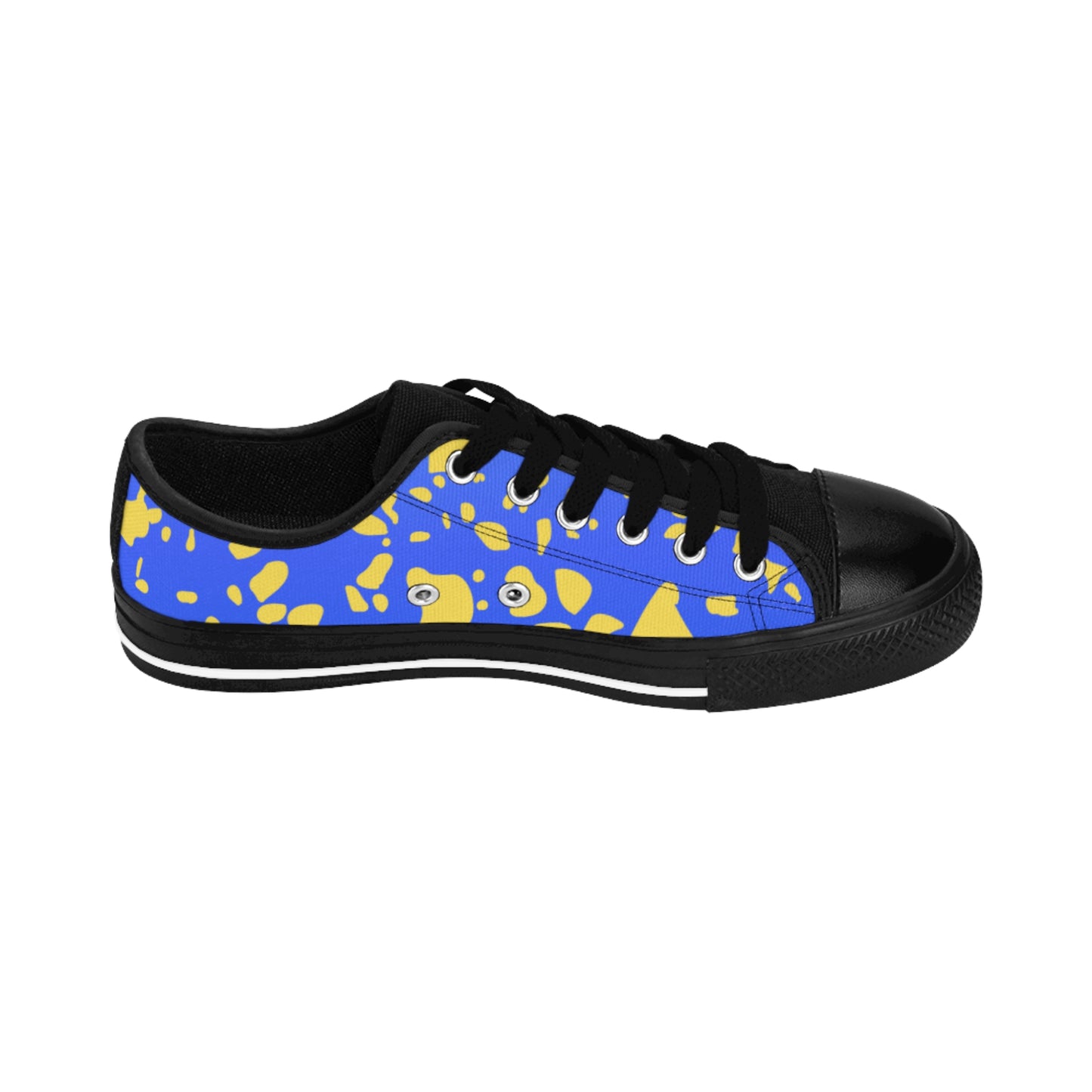 Blue Canvas Sneakers for Women – Casual Lace-Up Street Style Shoes