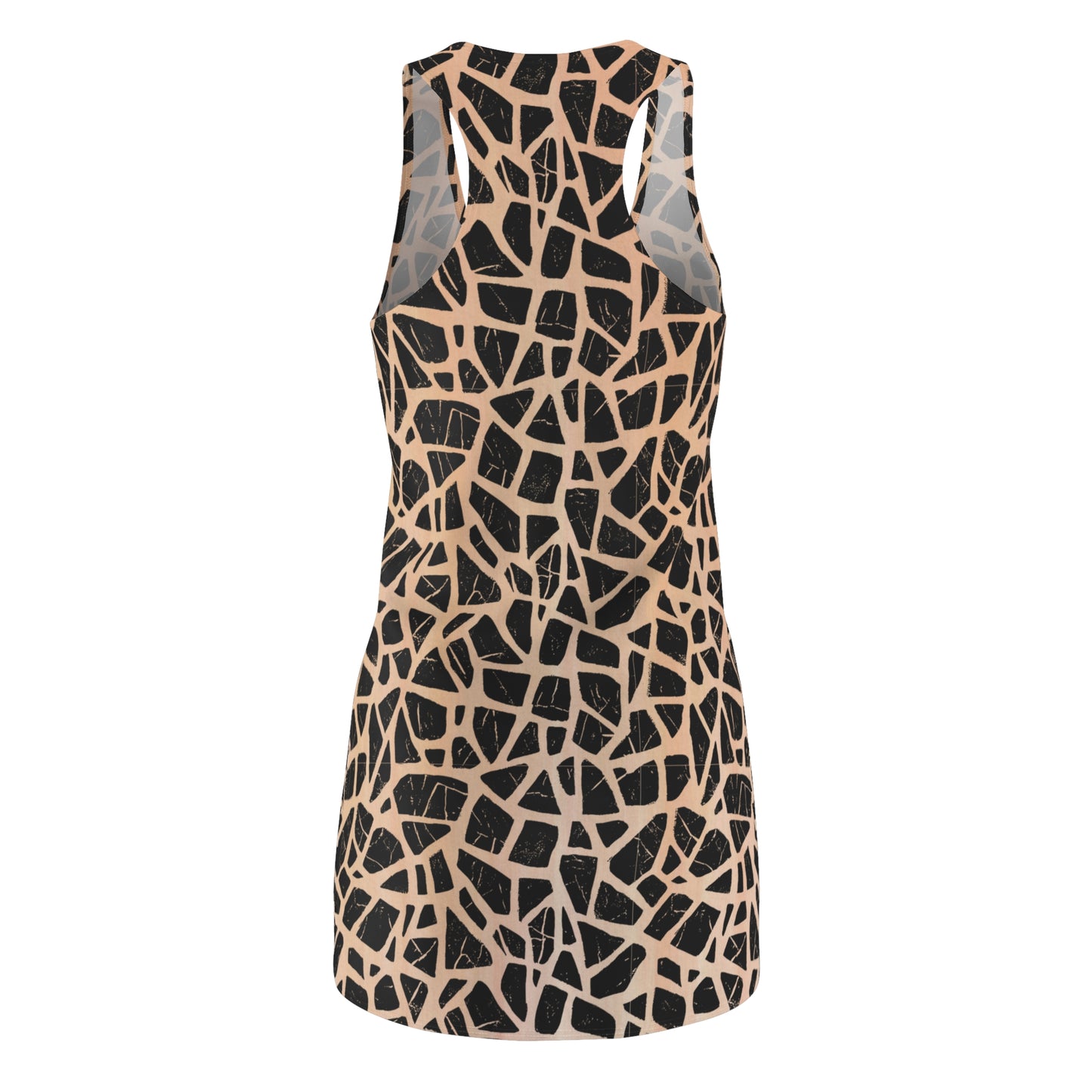 Racerback Damenkleid Sommer – Grafisches Mosaikmuster, modern & bequem