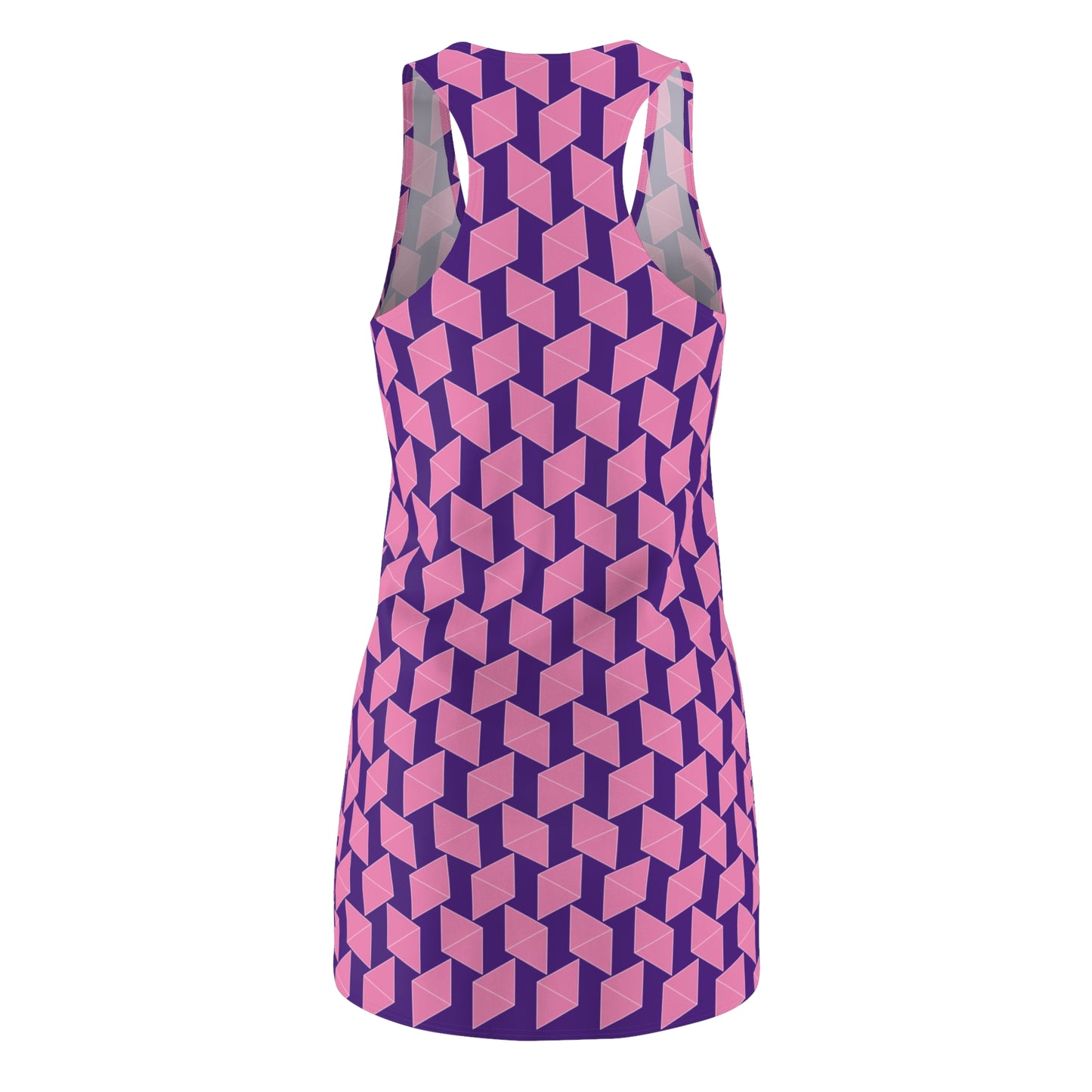 Pink Geometrie Racerback Kleid – Stylisches Sommerkleid