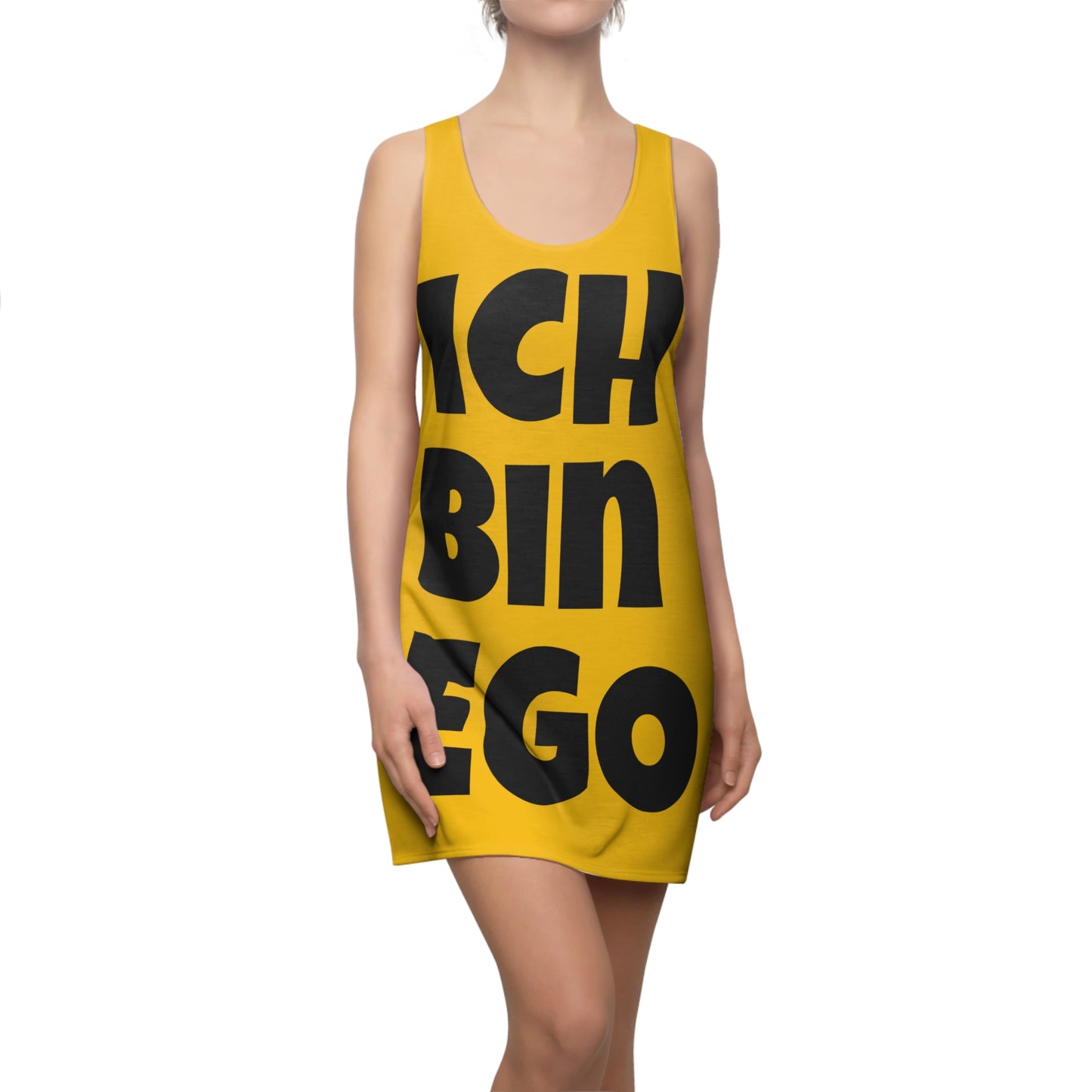 Ich Bin Ego Racerback Kleid – Statement Sommerkleid