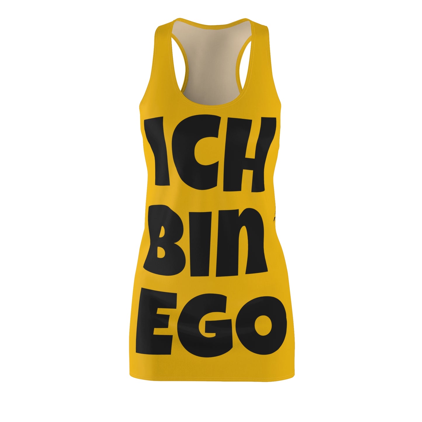 Ich Bin Ego Racerback Kleid – Statement Sommerkleid