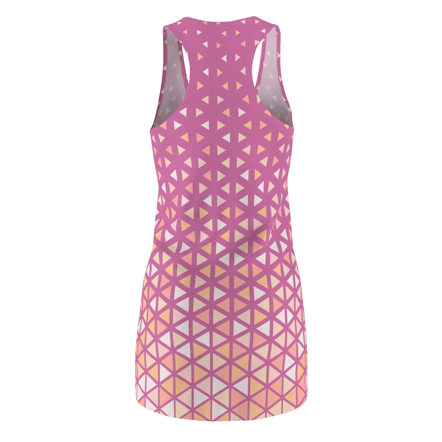 Buntes Dreieck Racerback Kleid – Trendige Sommer Damenmode