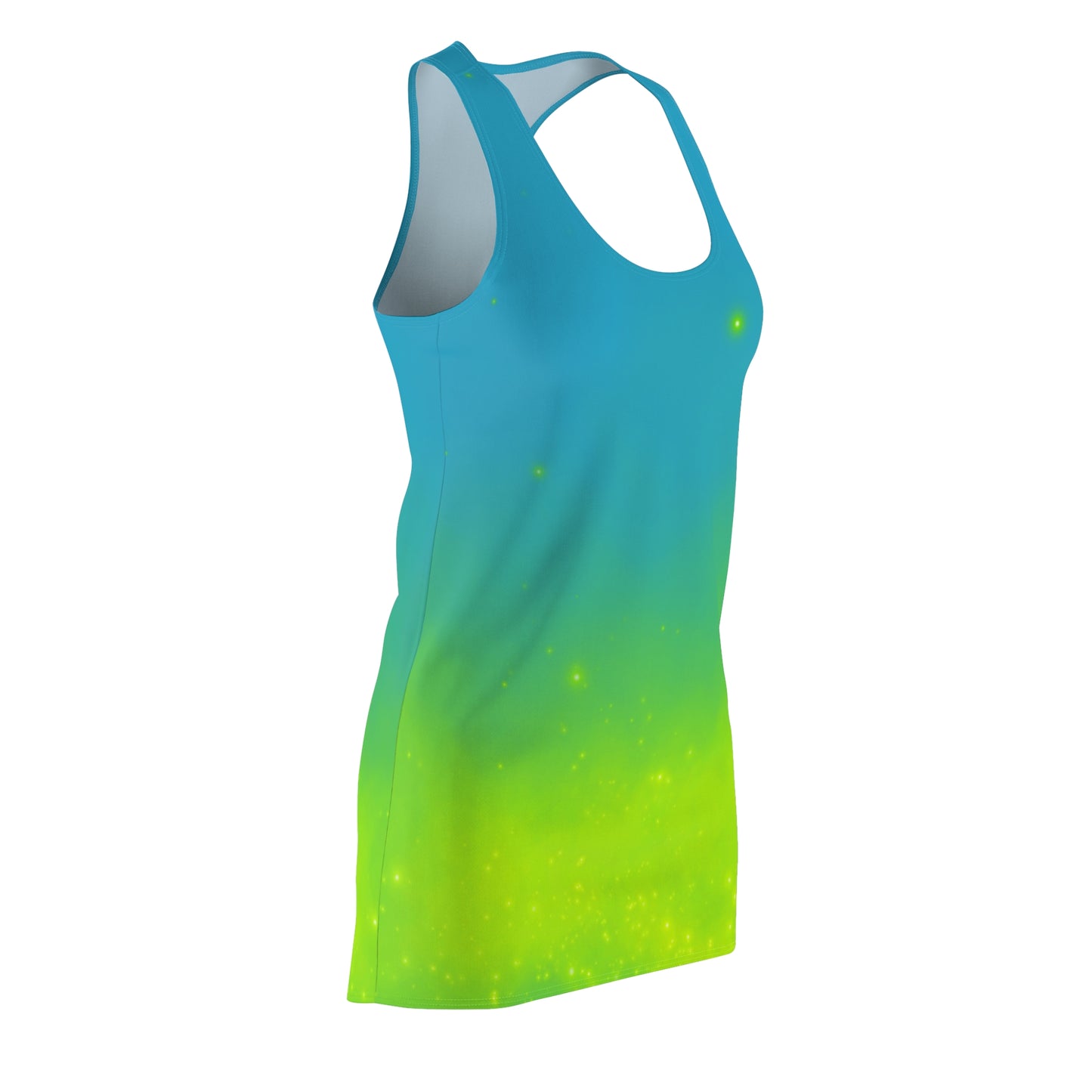 Racerback Kleid mit Türkis-Grün Farbverlauf – leicht & sommerlich