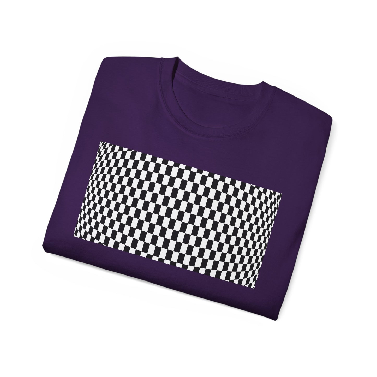 Black White Checkerboard T-Shirt – Retro Streetwear Tee