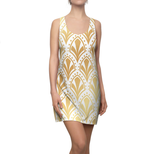 Luxury Racerback Dress mit Elegant Art Deco Muster