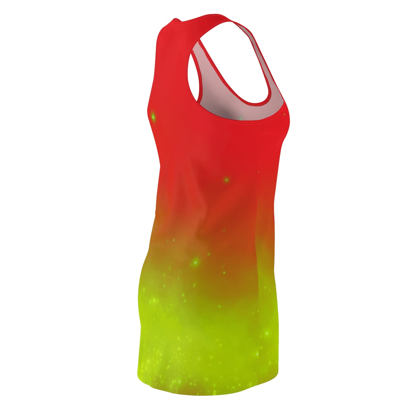 Racerback Kleid mit Rot-Grün Farbverlauf – leicht & sommerlich