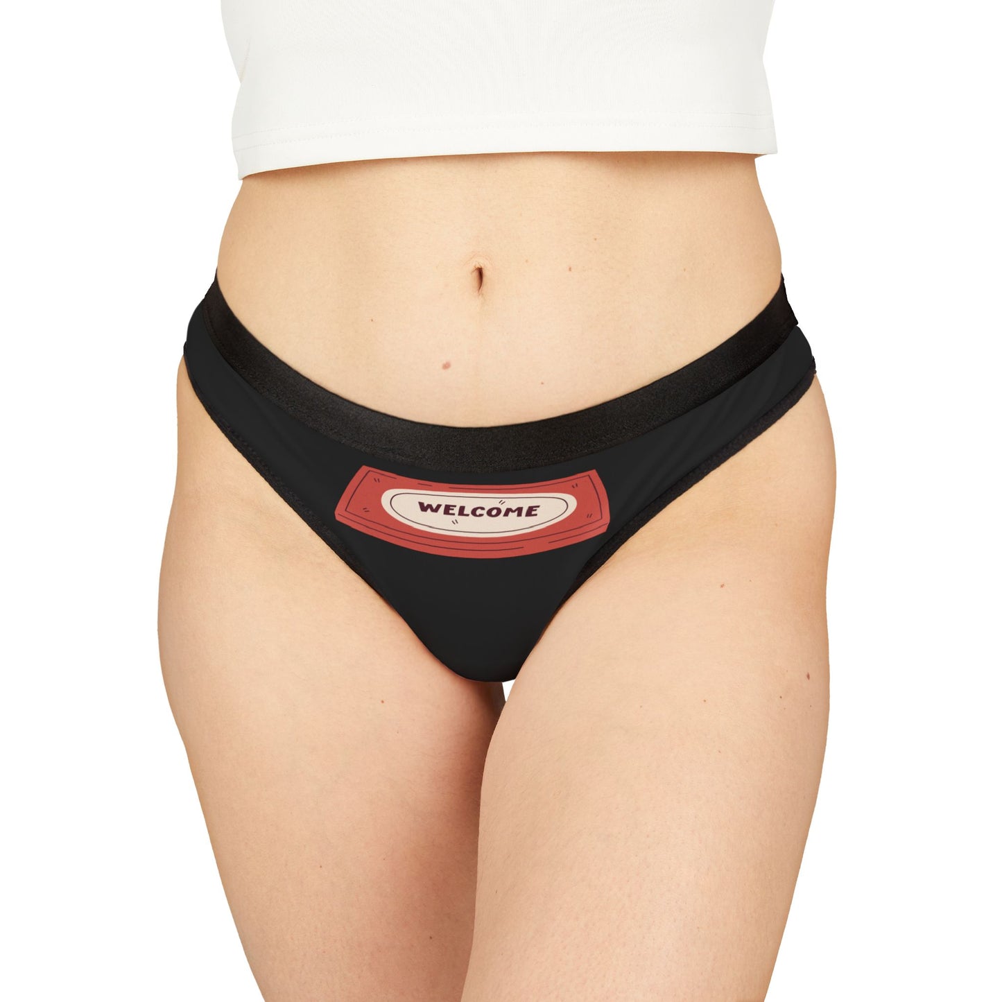 Damen Thong Unterwäsche Welcome Bequeme Slips MauserDesign