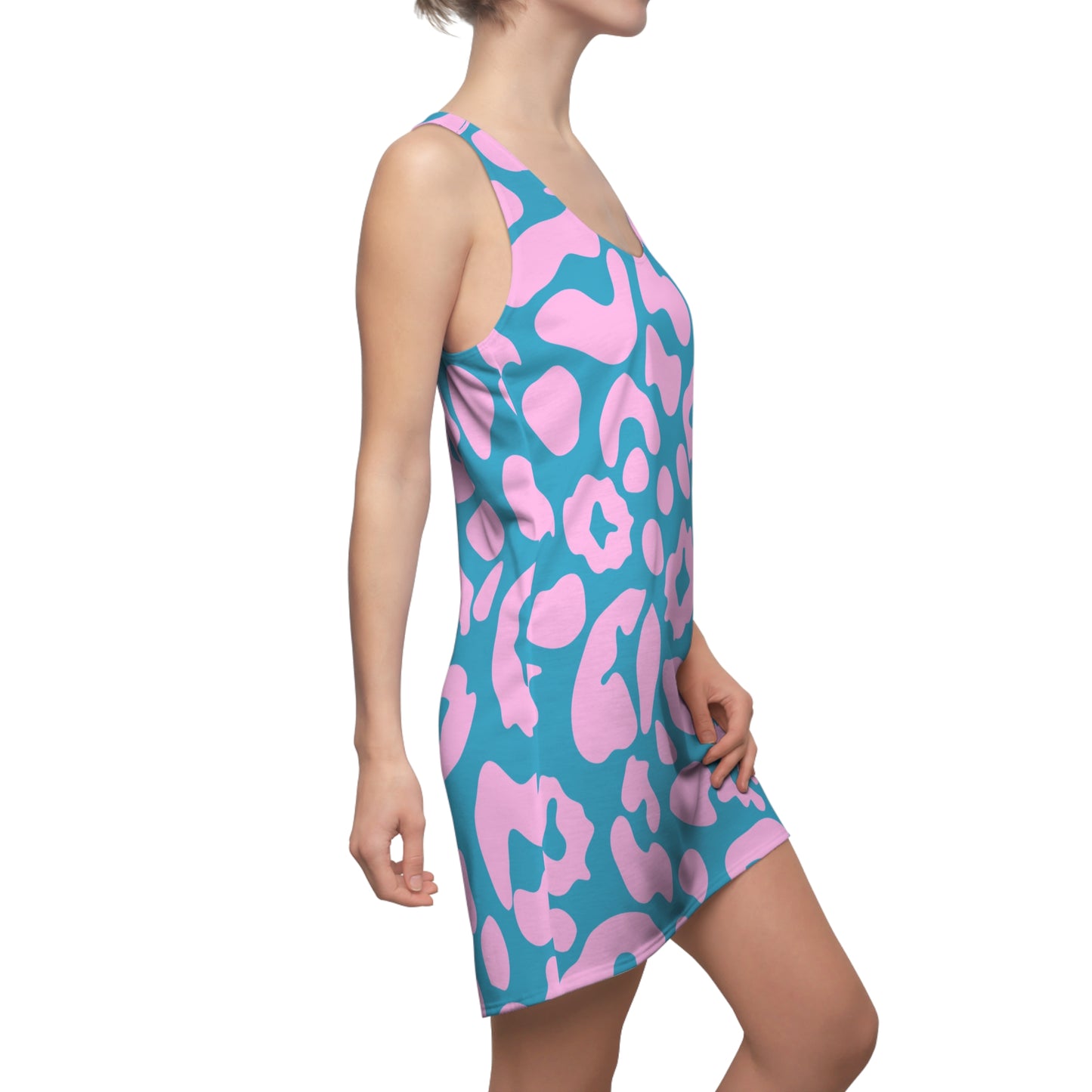 Pink Leopard Racerback Kleid – Trendiges Sommerkleid