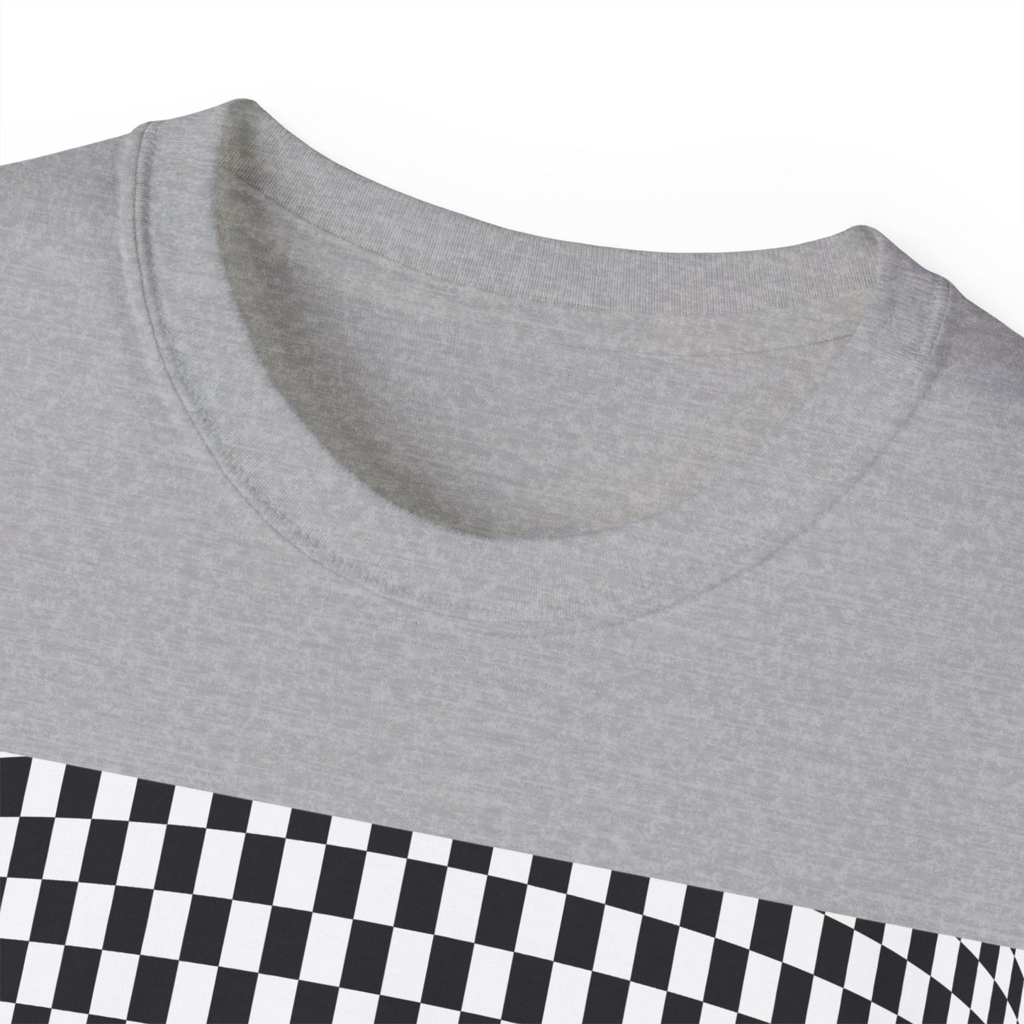 Black White Checkerboard T-Shirt – Retro Streetwear Tee