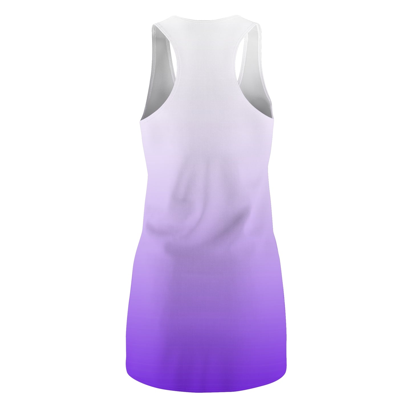 Racerback Kleid Weiß Lila Farbverlauf Damen Sommer