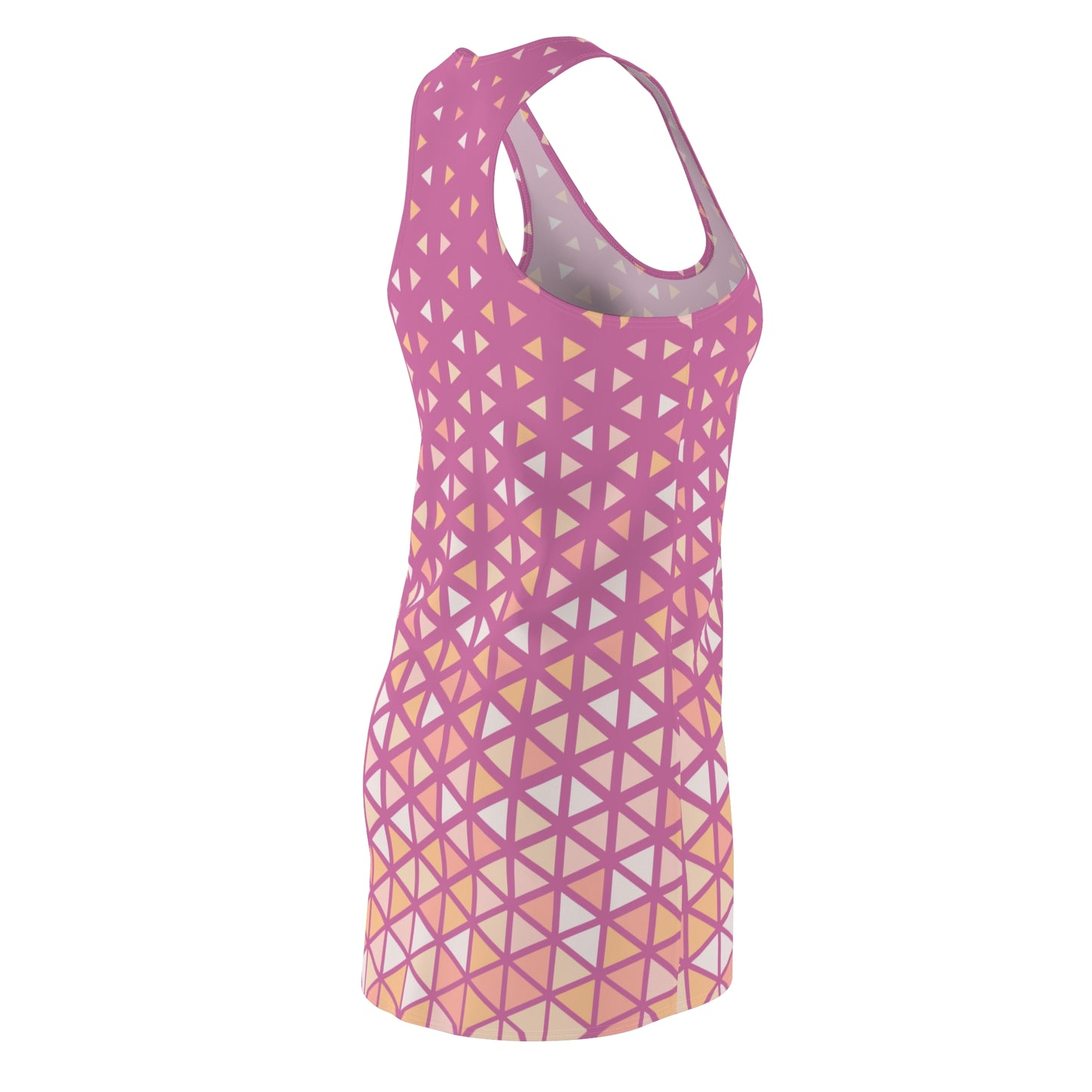 Buntes Dreieck Racerback Kleid – Trendige Sommer Damenmode