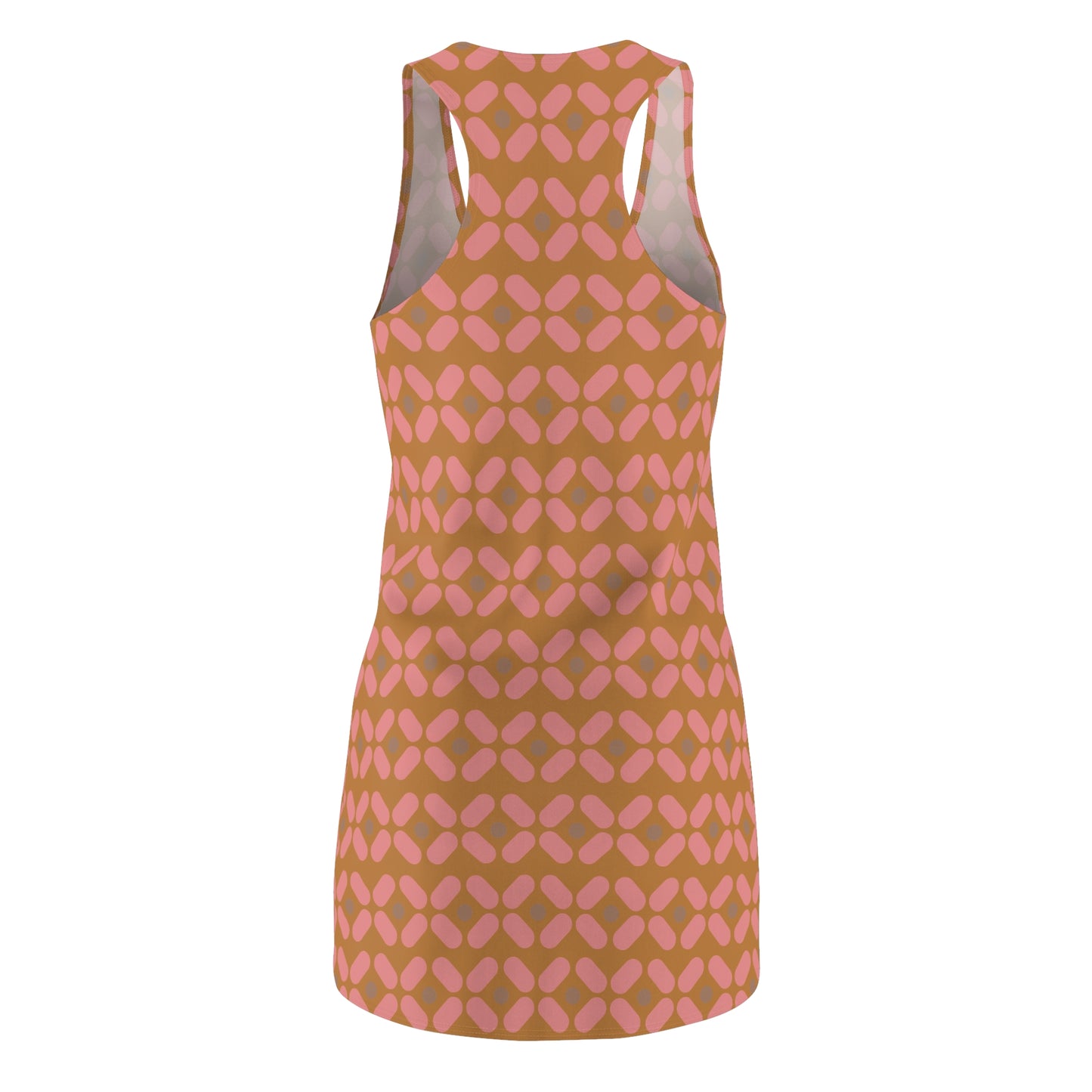Hellbraun Rosé Racerback Kleid – Chic Sommerkleid